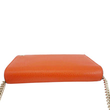 Load image into Gallery viewer, GUCCI Betty Medium Marmont Leather Wallet On Chain Orange 466506
