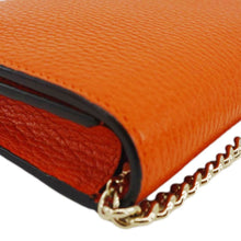 Load image into Gallery viewer, GUCCI Betty Medium Marmont Leather Wallet On Chain Orange 466506
