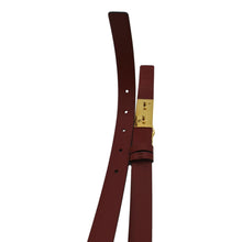 Load image into Gallery viewer, Valentino V Logo Chain Leather Belt in Red color - Back
