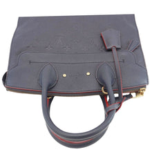 Load image into Gallery viewer, LOUIS VUITTON Pont Neuf MM Empreinte Leather Satchel Bag Marine Rouge
