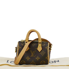 Load image into Gallery viewer, LOUIS VUITTON Speedy Charm Monogram Canvas Satchel Bag Brown
