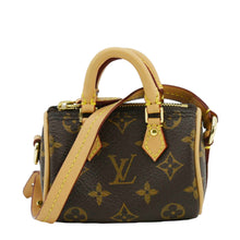 Load image into Gallery viewer, LOUIS VUITTON Speedy Charm Monogram Canvas Satchel Bag Brown
