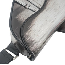 Load image into Gallery viewer, CHRISTIAN DIOR Saddle Leather Crossbody Bag Silver
