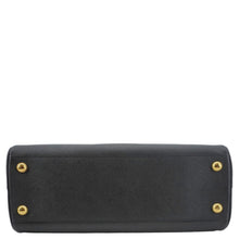 Load image into Gallery viewer, PRADA Frame Saffiano Leather Top Handle Bag Black
