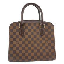 Load image into Gallery viewer, LOUIS VUITTON Triana Damier Ebene Satchel Bag Brown
