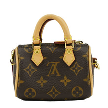 Load image into Gallery viewer, LOUIS VUITTON Speedy Charm Monogram Canvas Satchel Bag Brown
