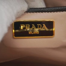 Load image into Gallery viewer, PRADA Frame Saffiano Leather Top Handle Bag Black
