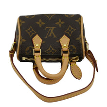 Load image into Gallery viewer, LOUIS VUITTON Speedy Charm Monogram Canvas Satchel Bag Brown
