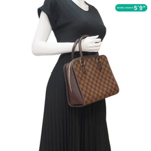 Load image into Gallery viewer, LOUIS VUITTON Triana Damier Ebene Satchel Bag Brown
