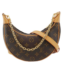 Load image into Gallery viewer, LOUIS VUITTON Loop Half Moon Monogram Canvas Shoulder Bag Brown
