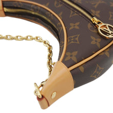 Load image into Gallery viewer, LOUIS VUITTON Loop Half Moon Monogram Canvas Shoulder Bag Brown
