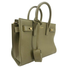 Load image into Gallery viewer, YVES SAINT LAURENT Sac De Jour Leather Shoulder Bag Olive Green
