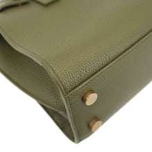 Load image into Gallery viewer, YVES SAINT LAURENT Sac De Jour Leather Shoulder Bag Olive Green
