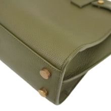 Load image into Gallery viewer, YVES SAINT LAURENT Sac De Jour Leather Shoulder Bag Olive Green

