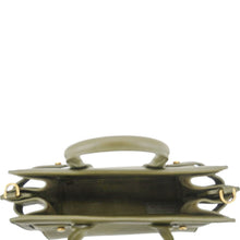 Load image into Gallery viewer, YVES SAINT LAURENT Sac De Jour Leather Shoulder Bag Olive Green
