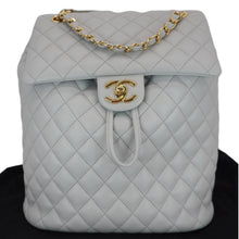 Load image into Gallery viewer, CHANEL Urban Spirit Quilted Leather Backpack Bag Smokey Grey
