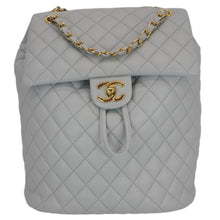 Load image into Gallery viewer, CHANEL Urban Spirit Quilted Leather Backpack Bag Smokey Grey
