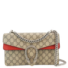 Load image into Gallery viewer, GUCCI Dionysus Small GG Supreme Canvas Shoulder Bag Beige 400249
