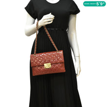 Load image into Gallery viewer, CHANEL 3 Pocket Accordion Flap Small Patent Leather Shoulder Bag Red
