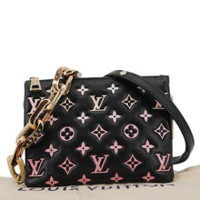 Load image into Gallery viewer, LOUIS VUITTON Coussin BB Monogram Embossed Leather Shoulder Bag Black
