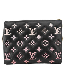 Load image into Gallery viewer, LOUIS VUITTON Coussin BB Monogram Embossed Leather Shoulder Bag Black
