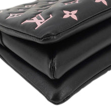 Load image into Gallery viewer, LOUIS VUITTON Coussin BB Monogram Embossed Leather Shoulder Bag Black
