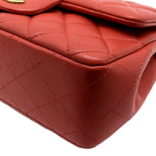 Load image into Gallery viewer, CHANEL Mini Rectangular Flap Quilted Leather Crossbody Bag Red
