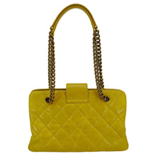 Load image into Gallery viewer, CHANEL Reissue Glazed Quilted Leather Tote Shoulder Bag Yellow
