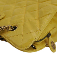 Load image into Gallery viewer, CHANEL Reissue Glazed Quilted Leather Tote Shoulder Bag Yellow
