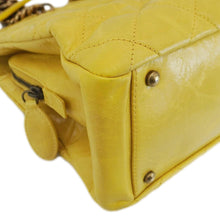 Load image into Gallery viewer, CHANEL Reissue Glazed Quilted Leather Tote Shoulder Bag Yellow
