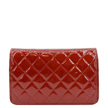 Load image into Gallery viewer, CHANEL Brilliant WOC Quilted Patent Leather Crossbody Wallet Red
