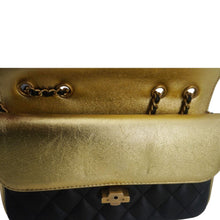 Load image into Gallery viewer, CHANEL CC Chic Double Flap Quilted Leather Shoulder Bag Black
