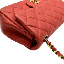 Load image into Gallery viewer, CHANEL Mini Rectangular Flap Quilted Leather Crossbody Bag Red
