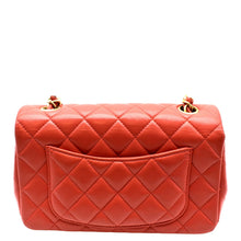 Load image into Gallery viewer, CHANEL Mini Rectangular Flap Quilted Leather Crossbody Bag Red
