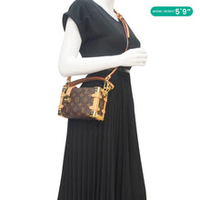 Load image into Gallery viewer, LOUIS VUITTON Side Trunk PM Monogram Canvas Tote Shoulder Bag Brown
