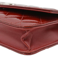 Load image into Gallery viewer, CHANEL Brilliant WOC Quilted Patent Leather Crossbody Wallet Red
