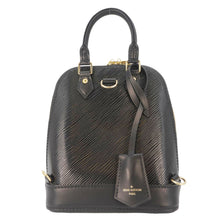 Load image into Gallery viewer, LOUIS VUITTON Alma Epi Leather Backpack Black
