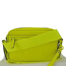 Load image into Gallery viewer, GUCCI GG Small Rubber Effect Leather Crossbody Bag Neon Yellow 771293
