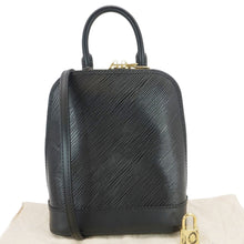 Load image into Gallery viewer, LOUIS VUITTON Alma Epi Leather Backpack Black
