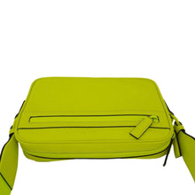 Load image into Gallery viewer, GUCCI GG Small Rubber Effect Leather Crossbody Bag Neon Yellow 771293
