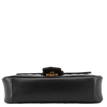 Load image into Gallery viewer, GUCCI GG Marmont Mini Leather Shoulder Bag Black 446744
