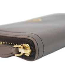 Load image into Gallery viewer, PRADA Zip Around Leather Wallet Brown
