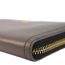 Load image into Gallery viewer, PRADA Zip Around Leather Wallet Brown
