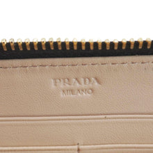 Load image into Gallery viewer, PRADA Zip Around Leather Wallet Brown
