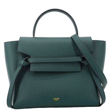 Load image into Gallery viewer, CELINE Micro Belt Grained Leather Shoulder Bag Green
