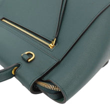Load image into Gallery viewer, CELINE Micro Belt Grained Leather Shoulder Bag Green

