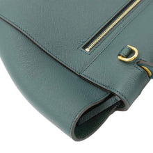 Load image into Gallery viewer, CELINE Micro Belt Grained Leather Shoulder Bag Green
