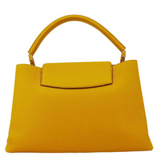 Load image into Gallery viewer, LOUIS VUITTON Capucines MM Taurillon Leather Satchel Bag Yellow
