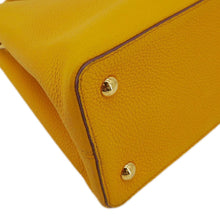 Load image into Gallery viewer, LOUIS VUITTON Capucines MM Taurillon Leather Satchel Bag Yellow
