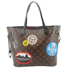 Load image into Gallery viewer, LOUIS VUITTON Neverfull MM World Tour Monogram Canvas Tote Shoulder Bag Brown
